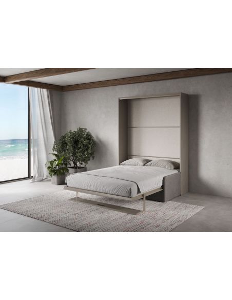 Letto a scomparsa con divano e mensola francese o matrimoniale Capital Sofà