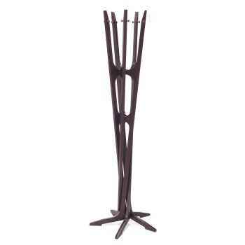 Appendiabiti da terra moderno in legno Ebony 2