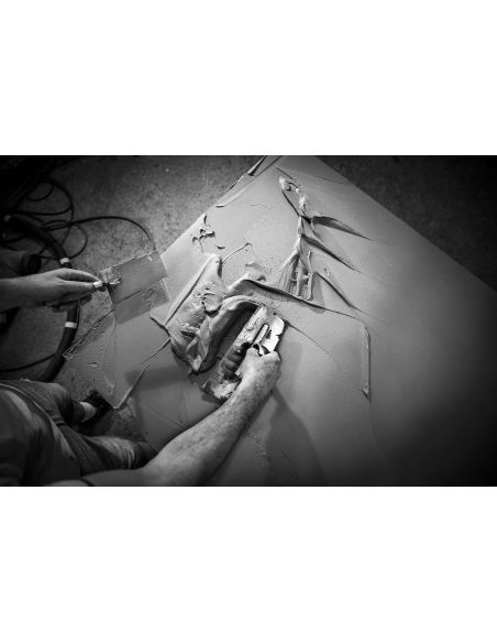 Tavolo scrivania in alluminio e legno Perseo Metal Tavolo scrivania in alluminio e legno Perseo Metal