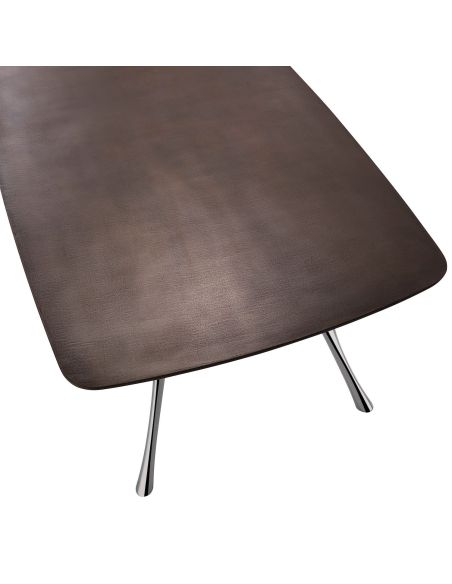 Tavolo scrivania in alluminio e legno Perseo Metal Tavolo scrivania in alluminio e legno Perseo Metal