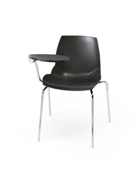 Coppia sedie per ufficio in acciaio e tecnopolimero Emily