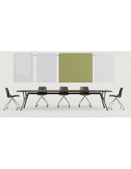 Coppia sedie per ufficio in acciaio e tecnopolimero Emily C