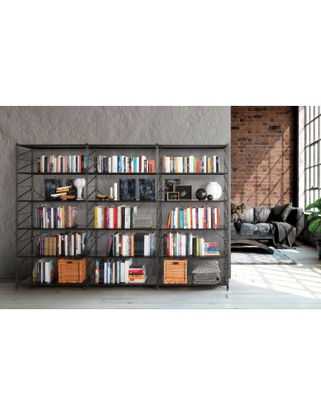 Libreria componibile design moderno in acciaio Melker 21 Libreria componibile design moderno in acciaio Melker 21