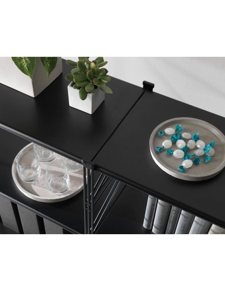 Libreria moderna da parete in acciaio Melker 25