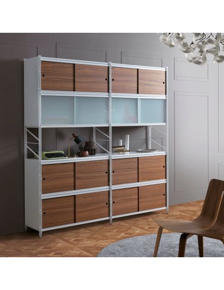 Scaffale libreria con ante Melker 35 Scaffale libreria con ante Melker 35