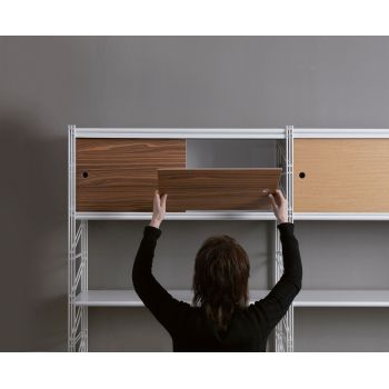 Scaffale libreria con ante Melker 35 2