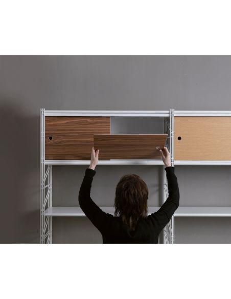 Scaffale libreria con ante Melker 35 Scaffale libreria con ante Melker 35