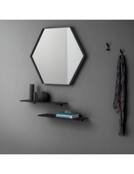 Coppia mensole da parete in HPL o Fenix Bastian 65