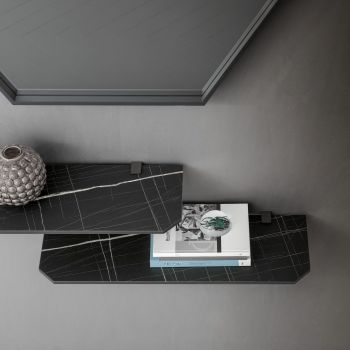 Coppia mensole da parete in HPL o Fenix Bastian 88 2
