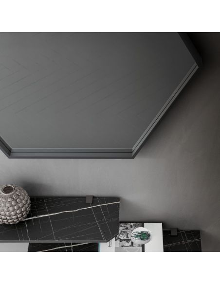 Specchio da parete esagonale Santeri