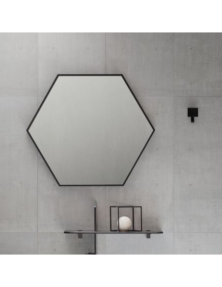 Specchio da parete esagonale Santeri