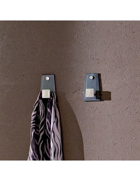 Specchio da parete con mensola e appendiabiti Julius