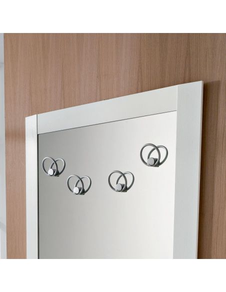 Specchio per ingresso con appendiabiti August A Specchio per ingresso con appendiabiti August A