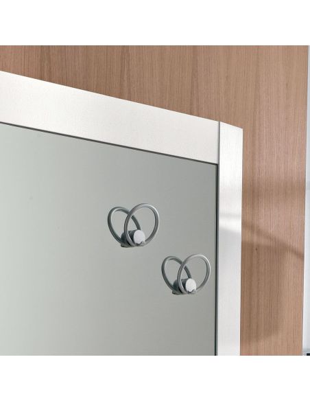 Specchio per ingresso con mensola e appendiabiti August B