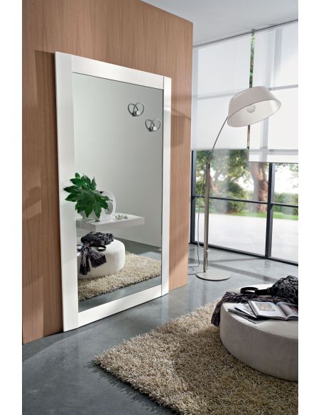 Specchio per ingresso con mensola e appendiabiti August B