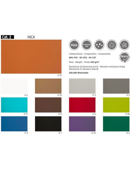 Poltrona sala attesa in pelle sintetica Cubo