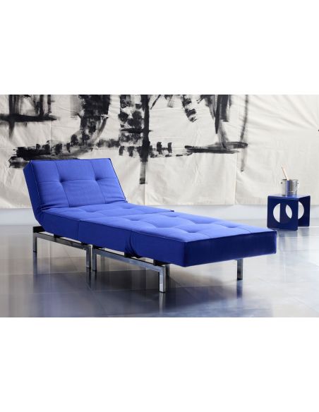 Poltrona design scandinavo con materasso a molle SplitBack - 512 Elegance Ultramarine