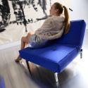 Poltrona design scandinavo con materasso a molle SplitBack - 512 Elegance Ultramarine