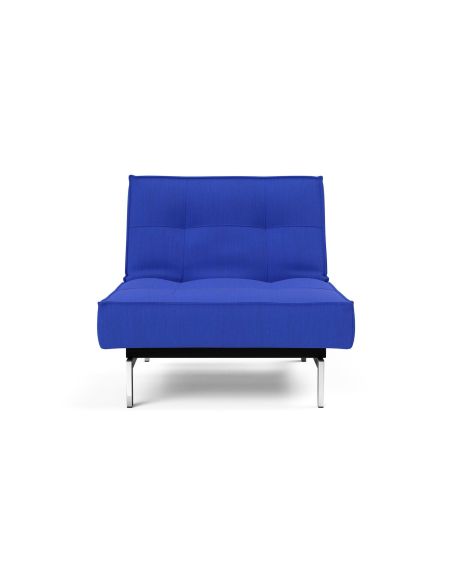 Poltrona design scandinavo con materasso a molle SplitBack - 512 Elegance Ultramarine