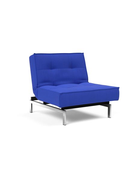 Poltrona design scandinavo con materasso a molle SplitBack - 512 Elegance Ultramarine