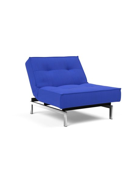 Poltrona design scandinavo con materasso a molle SplitBack - 512 Elegance Ultramarine