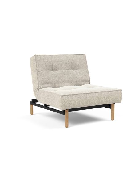 Poltrona design scandinavo con materasso a molle SplitBack - 357 Taura Off White