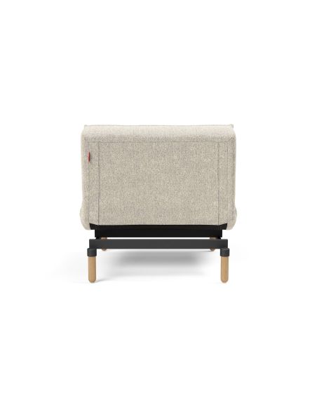 Poltrona design scandinavo con materasso a molle SplitBack - 357 Taura Off White