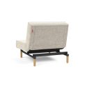 Poltrona design scandinavo con materasso a molle SplitBack - 357 Taura Off White