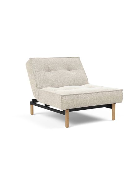 Poltrona design scandinavo con materasso a molle SplitBack - 357 Taura Off White