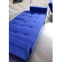 Divano letto una piazza e mezza con braccioli e materasso a molle Splitback - 512 Elegance Ultramarine