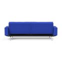 Divano letto una piazza e mezza con braccioli e materasso a molle Splitback - 512 Elegance Ultramarine