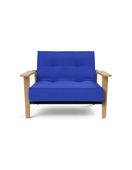 Poltrona design scandinavo in tessuto o velluto SplitBack Frej - 512 Elegance Ultramarine