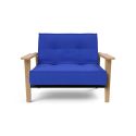 Poltrona design scandinavo in tessuto o velluto SplitBack Frej - 512 Elegance Ultramarine