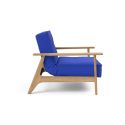 Poltrona design scandinavo in tessuto o velluto SplitBack Frej - 512 Elegance Ultramarine