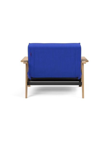 Poltrona design scandinavo in tessuto o velluto SplitBack Frej - 512 Elegance Ultramarine
