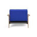 Poltrona design scandinavo in tessuto o velluto SplitBack Frej - 512 Elegance Ultramarine