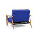 Poltrona design scandinavo in tessuto o velluto SplitBack Frej - 512 Elegance Ultramarine
