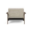Poltrona design scandinavo in tessuto o velluto SplitBack Frej - 357 Taura Off White