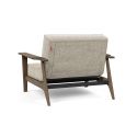 Poltrona design scandinavo in tessuto o velluto SplitBack Frej - 357 Taura Off White