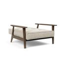 Poltrona design scandinavo in tessuto o velluto SplitBack Frej - 357 Taura Off White