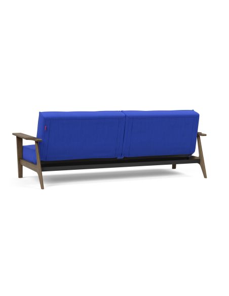 Divano letto con braccioli in legno e materasso a molle SplitBack Frej - 512 Elegance Ultramarine Divano letto con braccioli in legno e materasso a molle SplitBack Frej - 512 Elegance Ultramarine