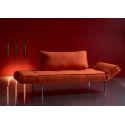 Divano letto singolo per camera ospiti con materasso a molle Zeal - 510 Elegance Orange