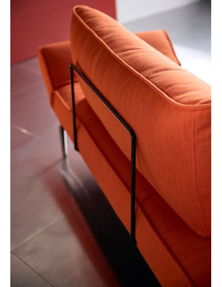 Divano letto singolo per camera ospiti con materasso a molle Zeal - 510 Elegance Orange Divano letto singolo per camera ospiti con materasso a molle Zeal - 510 Elegance Orange