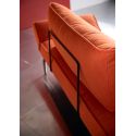 Divano letto singolo per camera ospiti con materasso a molle Zeal - 510 Elegance Orange