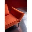 Divano letto singolo per camera ospiti con materasso a molle Zeal - 510 Elegance Orange