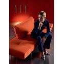 Divano letto singolo per camera ospiti con materasso a molle Zeal - 510 Elegance Orange