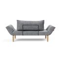 Divano letto singolo Zeal - Bow Legs - 565 Twist Granite