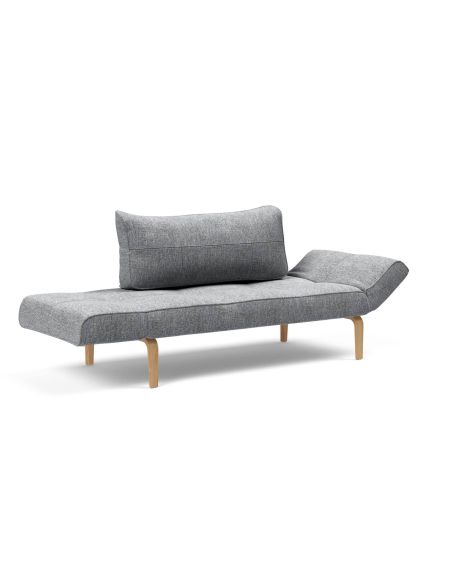 Divano letto singolo Zeal - Bow Legs - 565 Twist Granite Divano letto singolo Zeal - Bow Legs - 565 Twist Granite