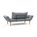 Divano letto singolo Zeal - Bow Legs - 565 Twist Granite