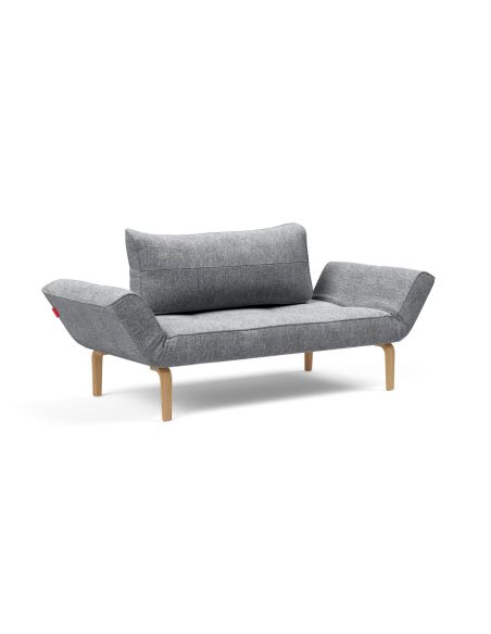 Divano letto singolo Zeal - Bow Legs - 565 Twist Granite